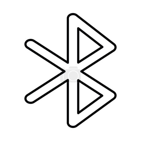 Diseño de icono de línea Bluetooth