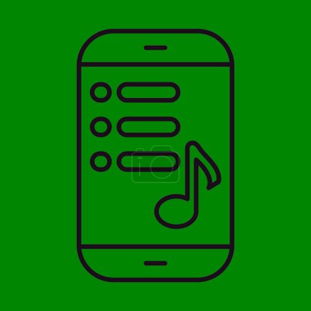 Playlist  line icon design