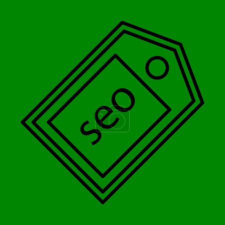 Seo Tag line icon design 