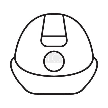 Diseño de iconos de línea de sombrero duro