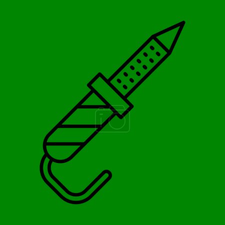 Ilustración de Diseño de icono de línea de soldador - Imagen libre de derechos