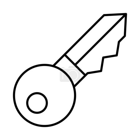 Diseño de icono de línea clave 