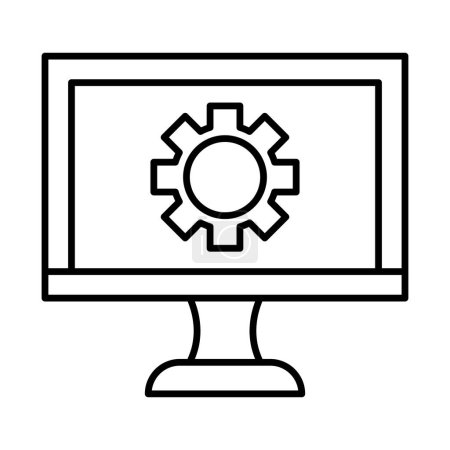 Web Maintenance Line Icon Design 