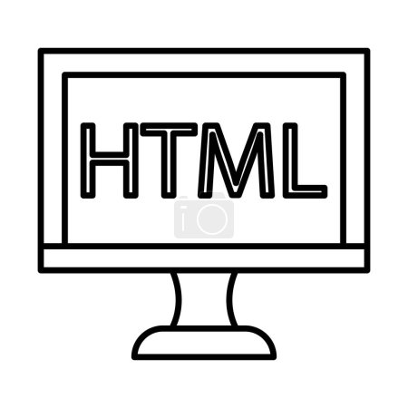 Conception d'icône de ligne Html 