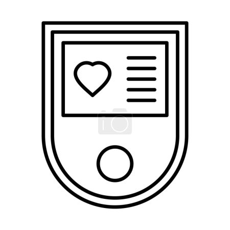 Oximeter Line Icon Design