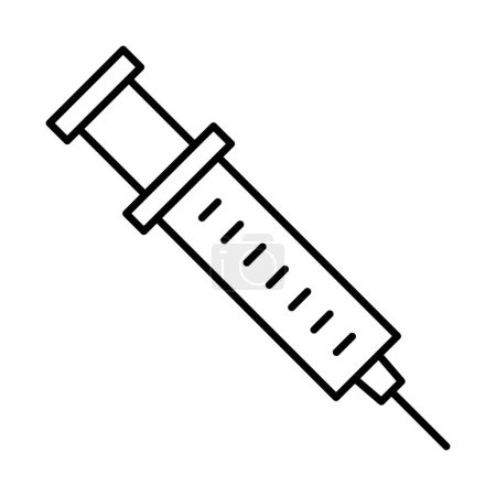 Syringe Line Icon Design