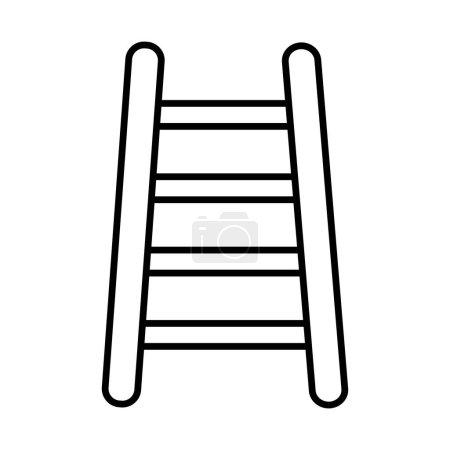 Step Ladder Line Icon Design