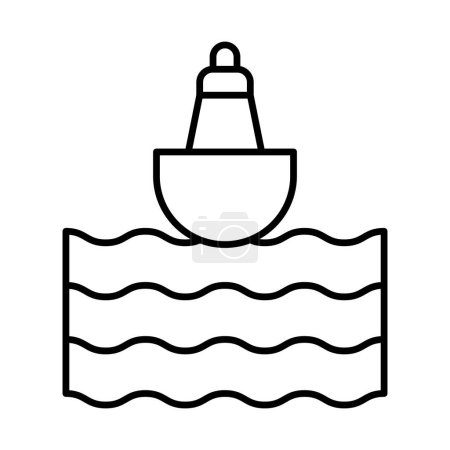 Buoy Line Icon Design