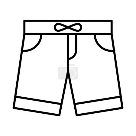 Shorts Line Icon Design
