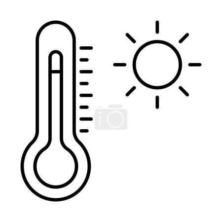 Thermometer Line Icon Design