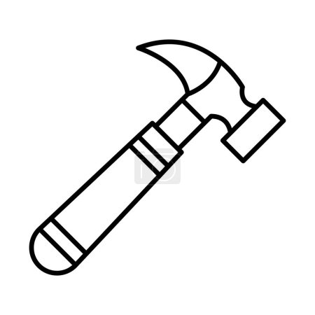 Ilustración de Diseño de icono de línea de martillo - Imagen libre de derechos