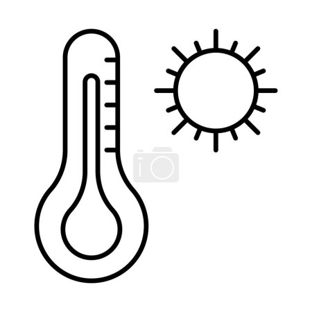 High Temperature Top Line Icon Design