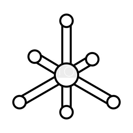 Molecule Line Icon Design