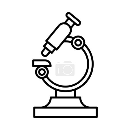 Illustration for Microscope Line Icon Design - Royalty Free Image