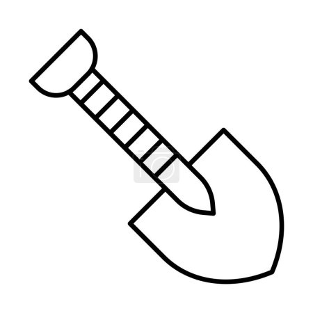 Shovel Line Icon Design
