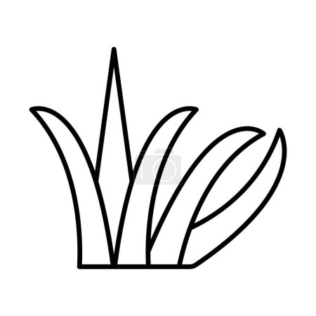 Grass Line Icon Design