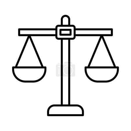 Corporate Law Line Icon Design