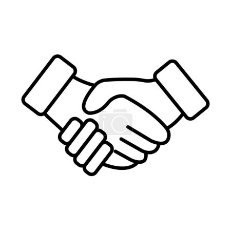 Handshake Line Icon Design