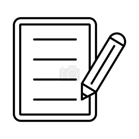Illustration for Contract Line Icon Design - Royalty Free Image