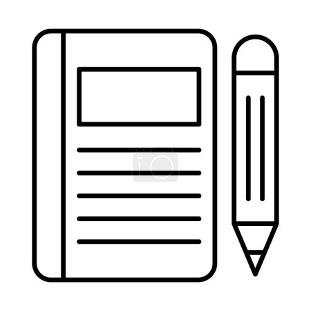 Notebook Line Icon Design