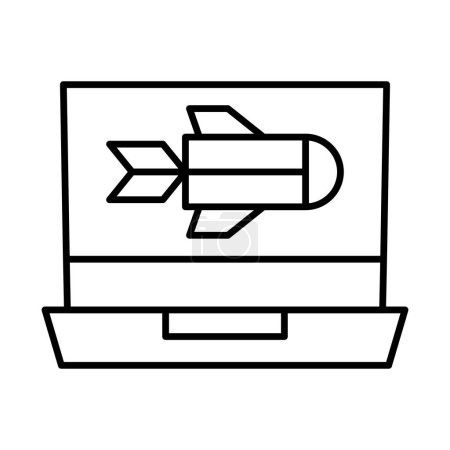 DDoS Line Icon Design 