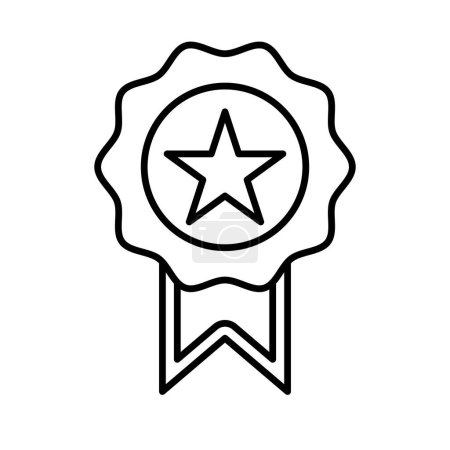 Medalla Línea de diseño de iconos