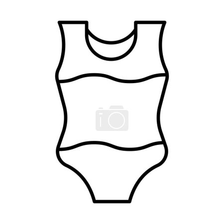 Swimsuit Line Icon Design 