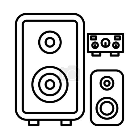 Amplifier Line Icon Design