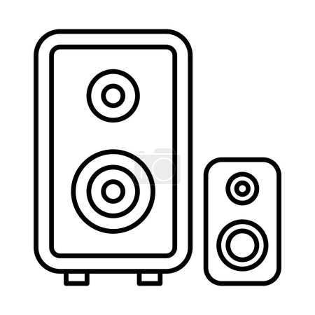 Sound Box Line Icon Design