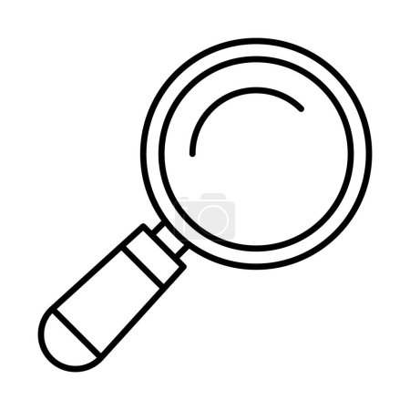 Magnifying Glass Line Icon Design