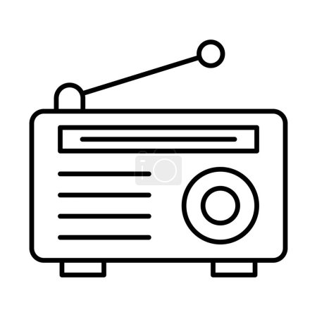Radio Line Icon Design