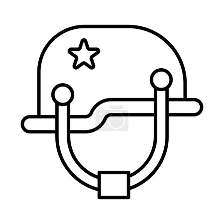 Helmet Line Icon Design