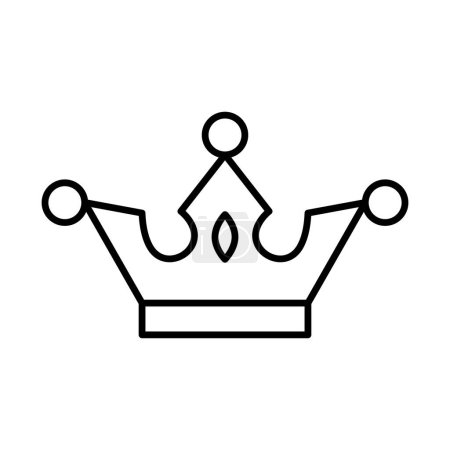 Corona línea icono de diseño