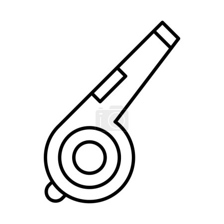 Whistle vector line icon design