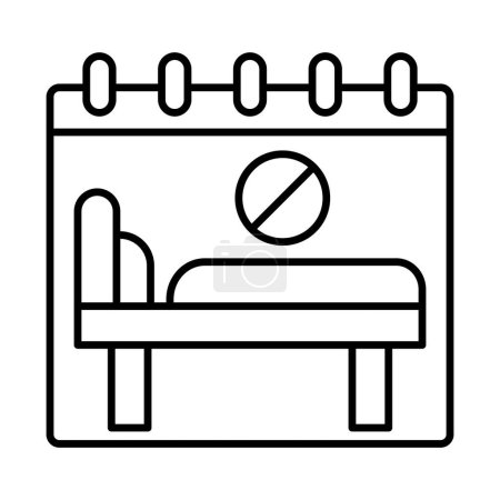 Overbooked Vector Line Icon Design