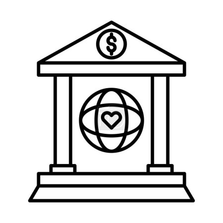 Non Profit Organization Vector Line Icon Design