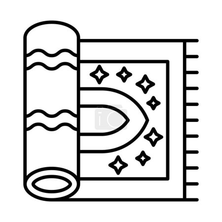 Carpet Vector Line icon Design 