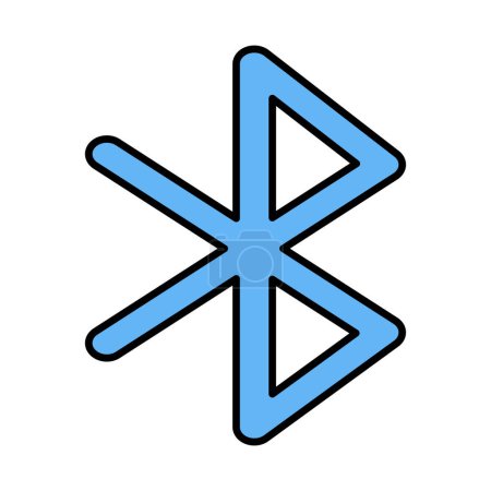 Bluetooth Vector Line gefülltes Symbol