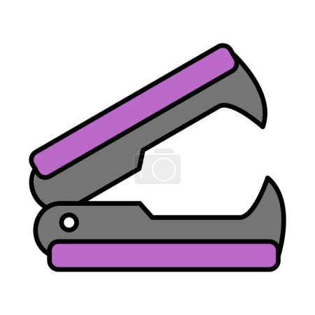 Stapler Remover Vector Line Filled Icon