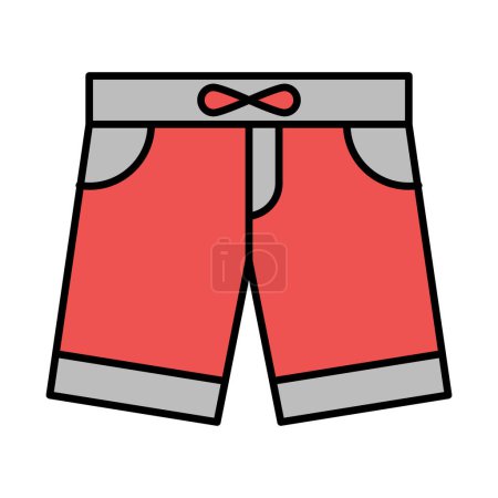 Shorts Line Filled Icon Design