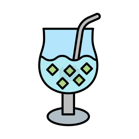 Drink Line Filled Icon Design