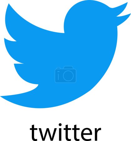 New Twitter vs x.com. Novation Elon Mask popular social media button icon instant messenger logo of Twitter. Editorial vector. An isolated vector format image of Twitter's new logo.