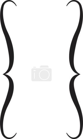 Bracket vector isolated on transparent background. Curly braces icon for graphic design. Black brackets symbolic premium quality elements for websites, web, mobile app, info graphics.