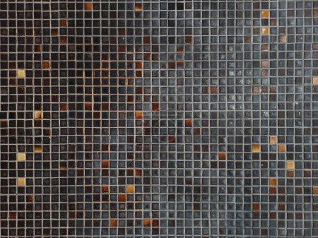 Texture of old brown, black and orange wall tiles  add character and depth to architectural visualizations, interior designs, or digital artwork.