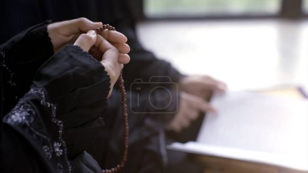 Photo for A captivating visuals portraying the unwavering devotion, aspirations, and interconnectedness of Asian Muslim through Surah Al-Fatiha and sajdah the beauty of prayer and the powerful unity - Royalty Free Image