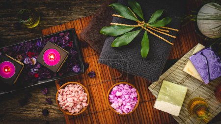 Photo for Spa and Wellness Decorations ideas for therapy and relaxation - Royalty Free Image