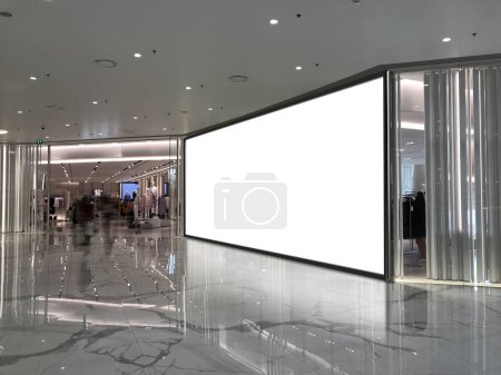 Photo for Shop Front Mockup with Signage, Billboard for Easily Replacement With Graphic Photo Template - Royalty Free Image