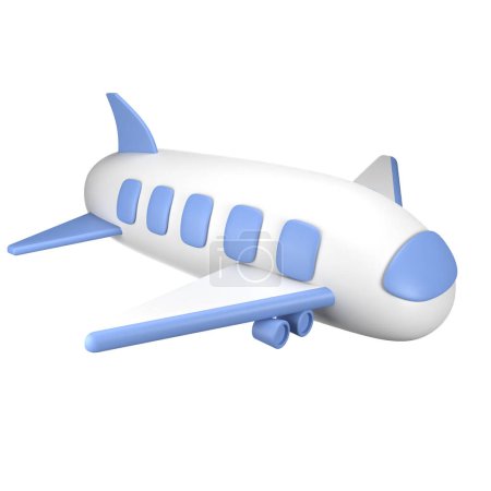 Téléchargez les photos : Rendu 3d de l'avion de dessin animé sur fond transparent - en image libre de droit