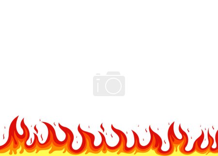 Ilustración de Fuego llama fondo vector - Imagen libre de derechos