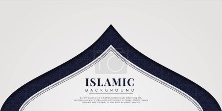 Illustration for Islamic arabic elegant luxury background with islamic pattern - Royalty Free Image